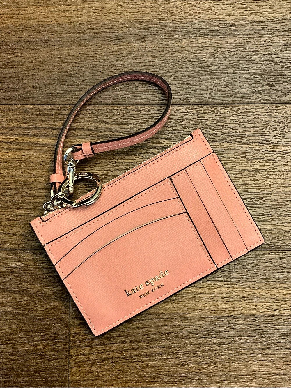 kate spade Pink Wristlet Card Holder Key Ring